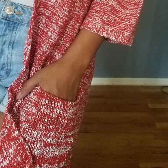 EARTHLY PLEASURES RUSTY MARLED CARDIGAN - Picture 7 of 8